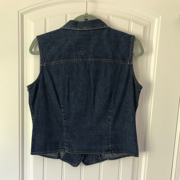 Liz Claiborne Denim sleeveless top/vest - Picture 2 of 3